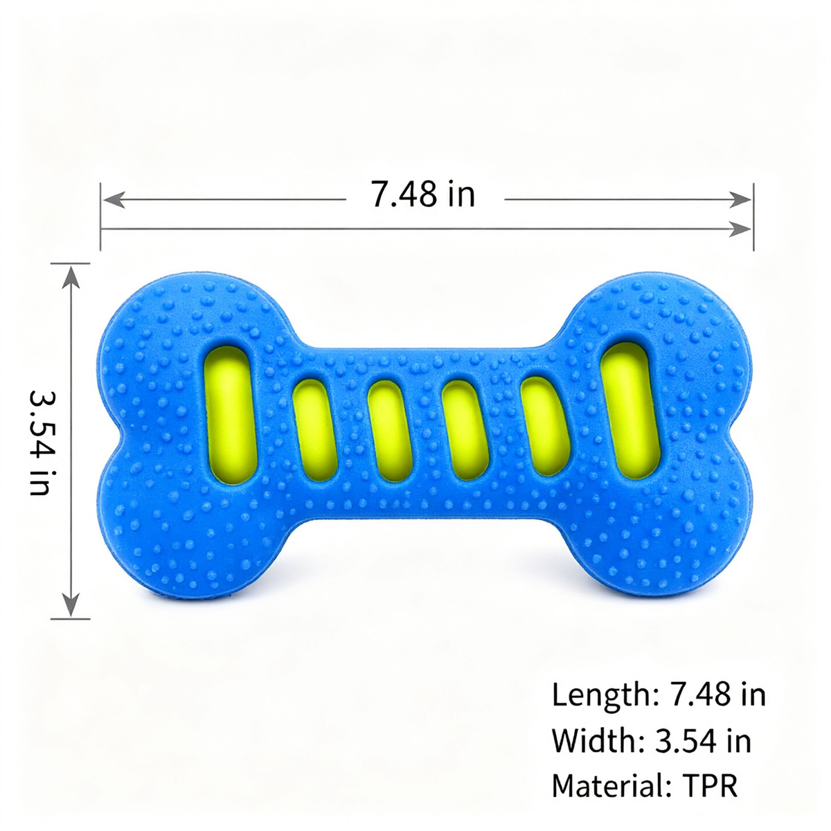 Interactive Double-Layer Bone Dog Toy with Sound