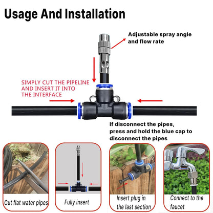 360° Curved Garden Automatic Irrigation System