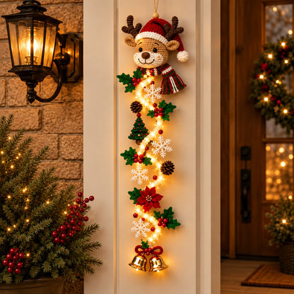 ☃️ Lighted Snowman Christmas Hanging Decor for Porch and Doorway