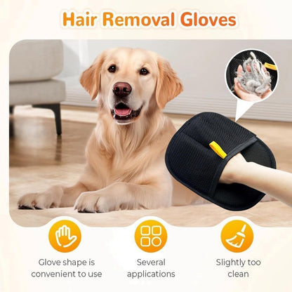 Efficient Pet Hair Removal Gloves – Ideal for Cats and Dogs